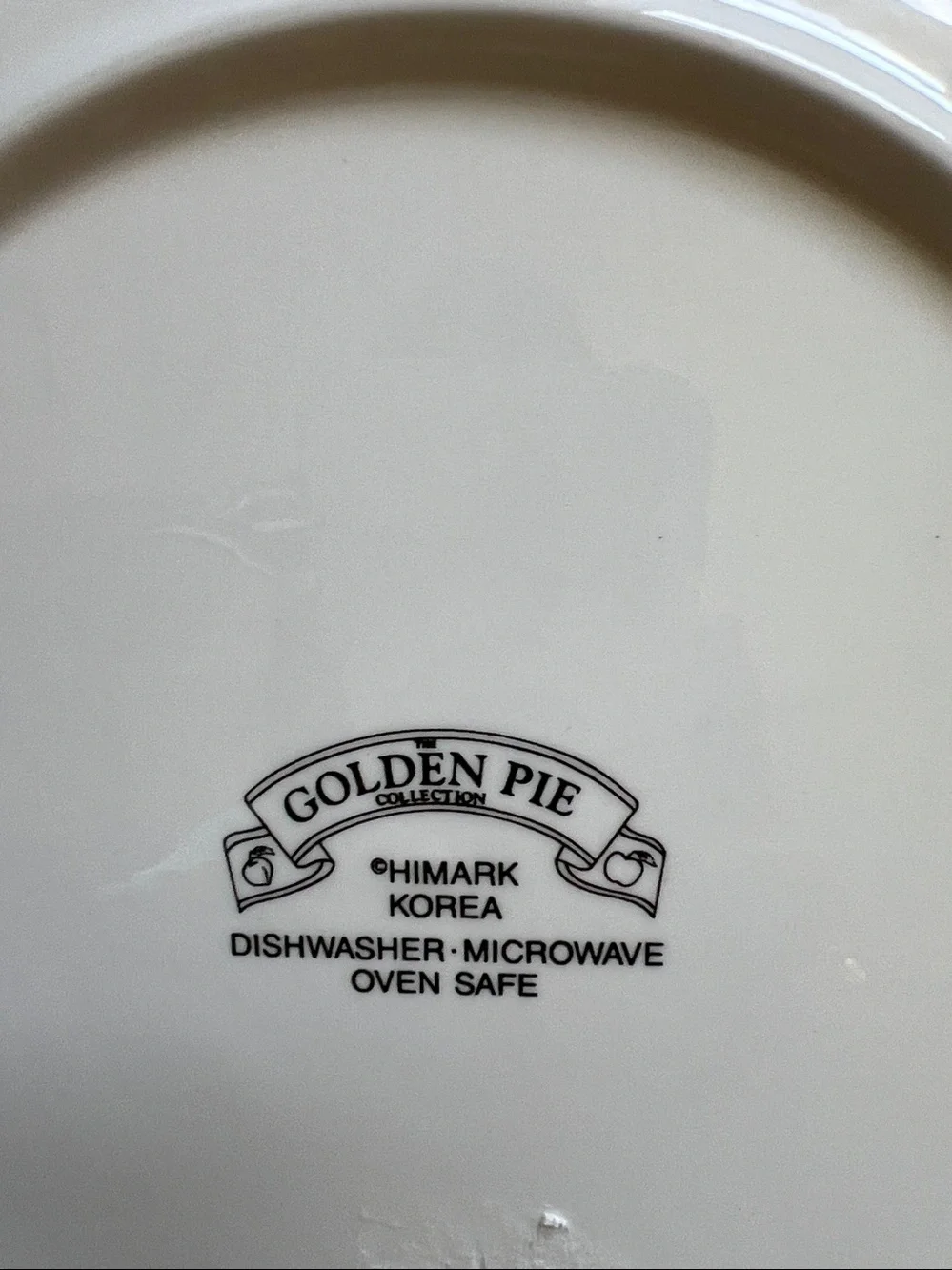 Vintage Himark Korea Blueberry Ceramic Pie Recipe Plate The Golden Pie Collectio